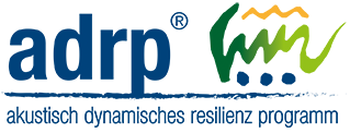 Adrp-Logo mit unterzeiel: akustisch dynamisches Resilienzprogramm